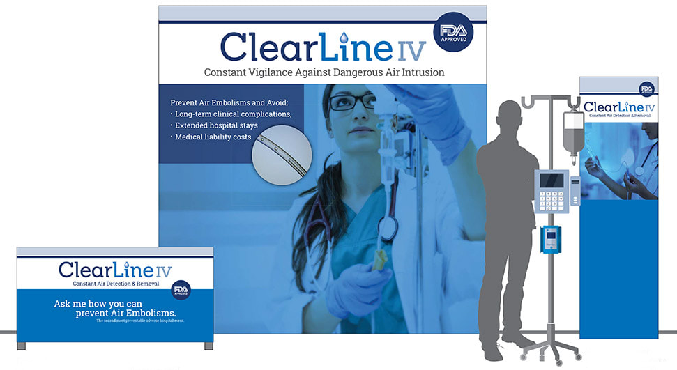 A more robust and larger scale version of the ClearLine booth.
