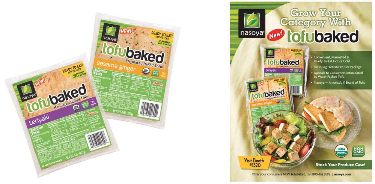 TofuBaked product packaging for Nasoya Foods